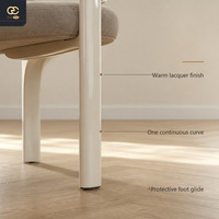 Chaises de salle à manger en tissu italiennes élégantes, luxueuses et simples pour la maison, ensembles de chaises de salle à manger créatives pour villa