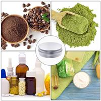 Boîte en aluminium ronde dorée de luxe pour cire capillaire cosmétique, 5g, 10g, 20g, 30g, 50g, 60g, avec logo personnalisé imprimé