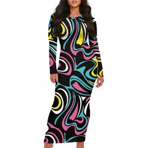 Custom <strong>Zebra</strong> Stripe Marble <strong>Print</strong> Party Dress <strong>Print</strong> on Demand Sexy Bodycon Maxi Dress - Product Image 5