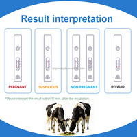 Kit de test rapide de la PAG bovine par immunochromatographie à l'or colloïdal, test de gestation précoce pour bovins, équipement de laboratoire vétérinaire