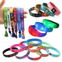 Pulsera de Silicona Personalizada con Logotipo para Festivales, Ecológica, No Tóxica, Libre de PAHS/AZO, con Control Remoto LED, Colores Personalizados