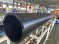 Tuyau en PEHD noir haute densité PN6-PN16, haute pression, durable, taille personnalisée, norme ISO, pour l'irrigation et l'utilisation de l'eau