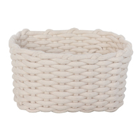 100% coton corde panier tissé coton maison panier de rangement divers coton corde panier maison stockage