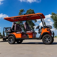 Voiturette de golf électrique à 6 places, nouveau modèle, design luxueux, propulsion par roues