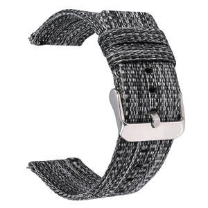 <span class=keywords><strong>Bracelet</strong></span> de montre à dégagement rapide en toile tissée, compatible avec les montres intelligentes Samsung Huawei, <span class=keywords><strong>bracelet</strong></span> de remplacement - Product Image 6