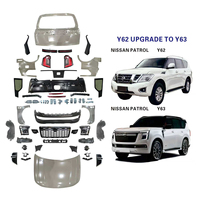Nouveau kit de conversion de carrosserie amélioré pour Nissan Patrol Y62 2010-2023, adaptable au Patrol Y63 2026, comprenant calandre, phares LED, feux arrière et kits de carrosserie
