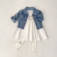Robes de printemps mignonnes en coton pour bébé fille de 1 an, vêtements blancs pour bébé fille, boutique de vêtements pour filles, robe imprimée de dessins animés