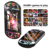Q3 Console de jeu portable rétro, écran haute définition de 4.3 pouces, 64 Go, 10,000 + vidéo de jeu, lecteur de jeu, cadeau de Noël
