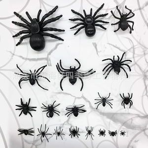 Araña Falsa de Plástico Verde para Halloween, Simulación de Araña Negra Grande, Decoración para Fiestas, Estilo Terrorífico, Decoración para Eventos - Product Image 2