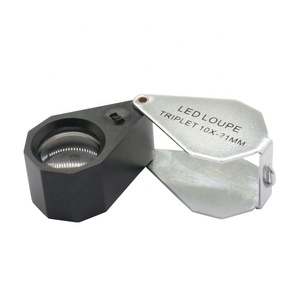 High Quality 10x21 Triplet Lenses <strong>LED</strong> Loupe Electronic Jewel <strong>Magnifier</strong> - Product Image 1