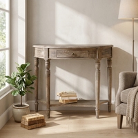Table console en bois massif de style français moderne, miroir, faite à la main, en forme de diamant, pour salle à manger, salon, chambre à coucher, hôtel