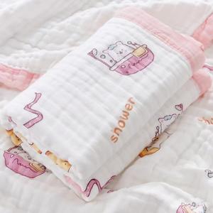 Literie imprimée personnalisée 6 couches confortable Cowgirl Swaddle grande mousseline confortable couverture ensemble <span class=keywords><strong>de</strong></span> literie 100% coton lange d'emmaillotage pour bébé - Product Image 6