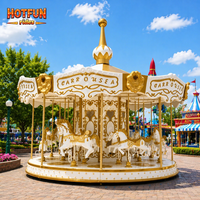 Carrousel à chevaux personnalisé de 16 places pour enfants, mini manège, attraction, carrousel, tiovivo, en provenance de Chine