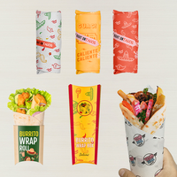 Boîte d'emballage personnalisée pour restaurant, à emporter, fast-food, poulet frit croustillant, tacos, burritos, en papier kraft recyclable