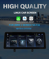 Écran Linux ultra-large de 12,3 pouces pour BMW Série 2 F45 F46 Système NBT EVO 8 cœurs T113 2K QLED 2400*900p CarPlay sans fil GPS