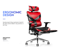 Station de travail multifonction moderne, fauteuil de bureau pour gaming, ordinateur, léger