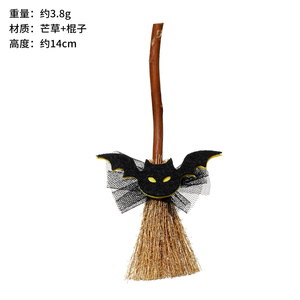 Mini Escoba de Bruja para Decoración de Halloween, Accesorios de 15 cm - Product Image 4
