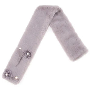 Bufanda de Felpa Cruzada para Mujer, Estilo Otoñal, Nueva, de Fibra de Poliéster, Gruesa, Linda, Cálida, Combinable con Todo, para Invierno - Product Image 2