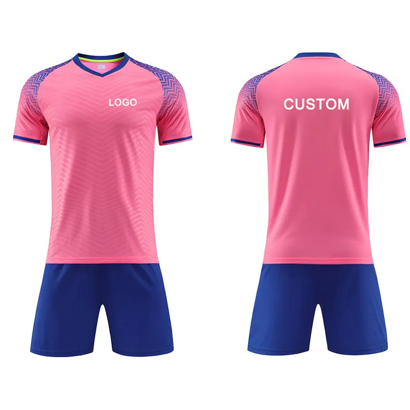 Custom Nieuw Seizoen Snel Droog Jersey Voetbalshirt Mannen Kleding Uniform Sublimatie Groene Voetbal Jersey Set Voetbalkleding