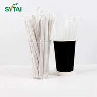Pailles à boire en plastique jetables Smartops Classic 6*190mm 6*210mm 6*230mm 6*290mm emballées individuellement