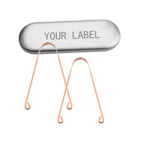 Nettoyeur de langue en acier inoxydable 304, grattoir de langue/grattoir de la mauvaise haleine - Product Image 2