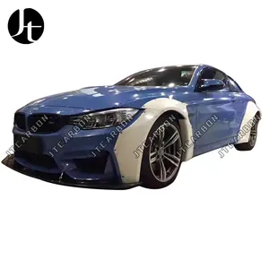 F82 M4 FRP Unpainted Wide Body For BMW M4 F82 LB Style Car Body Kit 2014-2017