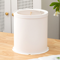Boîte à gâteau à bord blanc en gros d'usine avec fenêtre pour autres aliments