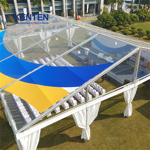 Grand Abri Personnalisé 400 1000 Places Aluminium Auvent Extérieur de Luxe Marque Tente Claire Moyenne Toit Commercial 20m x 40m Tente d'événement - Product Image 2