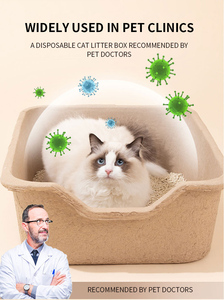 Litière pour chat jetable écologique OEM en papier et carton, capacité de 14,5 L, facile à nettoyer, imperméable, robuste, intérieur/extérieur - Product Image 3