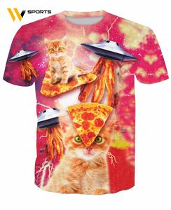 เสื้อแขนสั้นระบายอากาศได้ดีเสื้อยืด100% โพลีเอสเตอร์ทรงพลัสไซส์ออกแบบ3D ได้ตามต้องการ - Product Image 3