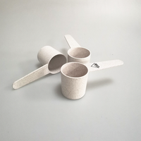 Gran oferta de Material de fibra de bambú, cuchara para alimentos, Material de grado respetuoso con el medio ambiente, cuchara biodegradable con volumen de 30ml
