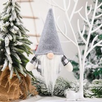 Joyeux Noël 2022 Décorations Père Noël et Bonhomme de Neige Poupée Ornements Cadeau de Noël Jouets pour Enfants Nouvel An Décor À La Maison