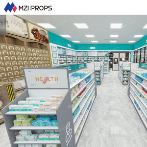 05-QWJYS004 Drugstore Store Design High Quality Medicine <strong>Shop</strong> Shelf for Drugstore <strong>Shop</strong> Design and Store Design Shelves - Product Image 1