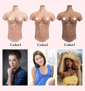 Formes mammaires réalistes avec Costume musculaire macho <span class=keywords><strong>seins</strong></span> faux Costume musculaire avec gros <span class=keywords><strong>seins</strong></span> Crossdressing Prop Drag Queen Muscle Chest - Product Image 6