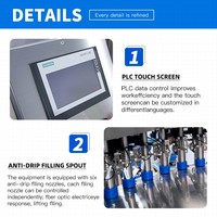Machine de remplissage de sachets à bec verseur rotatif pour jus, yaourt et boissons laitières