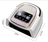 Lampe à ongles professionnelle 120W UV LED-Outil de salon de traitement de vernis à gel haute puissance de conception Bling de luxe