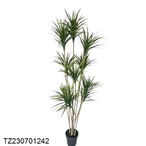 Árvore de bambu falsa personalizada de fábrica Tizen, planta de árvores artificiais para decoração de interiores de formatura de Natal