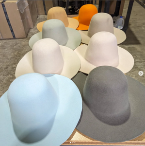 Cl61105 bán buôn siêu mịn Merino len <span class=keywords><strong>hat</strong></span> cơ thể tùy chỉnh màu sắc handmade un-bị chặn trống mở vương miện capeline <span class=keywords><strong>hat</strong></span> cơ thể - Product Image 3