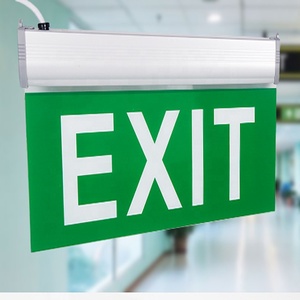 Señal de salida de alto brillo/proyek, diseño moderno, recargable/keluar/<span class=keywords><strong>Exit</strong></span>/stasuin/Bandara/luz de emergencia - Product Image 3