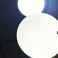 Plaque diffuseur circulaire en PC Gaoliangguang, blanc laiteux, givrée, ignifuge, anti-éblouissement, pour diffusion de lumière LED