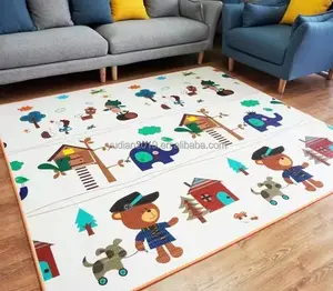 1.0厘米厚婴儿爬行游戏垫教育卡通游戏地毯儿童益智活动健身房地毯XPE泡沫儿童玩具