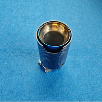 Embout d'échappement de 93 mm pour BMW M Performance en carbone forgé bleu brûlé, tuyau d'échappement de 180 mm de long, accessoires de réglage