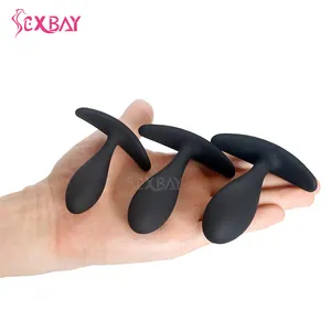 Sexbay 2024 Aparência Patente 3 peças um conjunto de silicone para bunda plug brinquedos sexuais plug anal para homens e mulheres pode ser personalizado