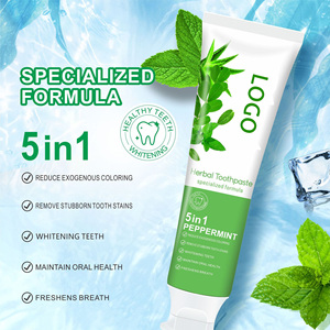 <span class=keywords><strong>Dentifricio</strong></span> Erboristico Anti-Carie 5 <span class=keywords><strong>in</strong></span> 1 Sbiancante Rimuovi-Macchie Fragranza Aloe Alito Fresco Uso Domestico OEM ODM - Product Image 2