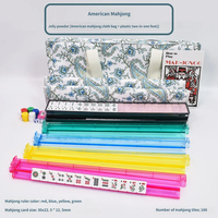 Jeu de Mahjong Américain Série Jelly 3.0 – Tuiles de Mahjong Style Juif pour Jeu Manuel – Ensemble Complet Portable pour Divertissement Intérieur
