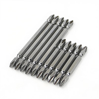 Embouts de tournevis Torx à double extrémité S2 PH2 65 mm, manche en acier, outils électriques résistants à la corrosion, ensembles d'outils d'électricien