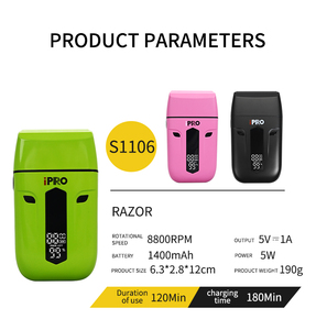 Professional Twin Blade Shaver for Face and Body LED Light Barber With <b>USB</b> Use Twin Blade Shaver - Product Image 6