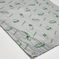 Papier d'emballage pour sandwich à hamburger en feuille d'aluminium à impression personnalisée en gros