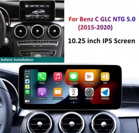 Radio Mobil Android 12.3'' dengan Pemutar DVD untuk Mercedes Benz C GLC W205 NTG 5.0 W205 2015-2019, Navigasi GPS Mobil, Carplay, Stereo
