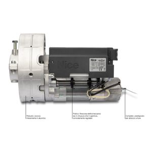 Moteur irréversible Nice Rondo RN2040, force de levage de 180 kg pour volets roulants équilibrés, design industriel - Product Image 2
